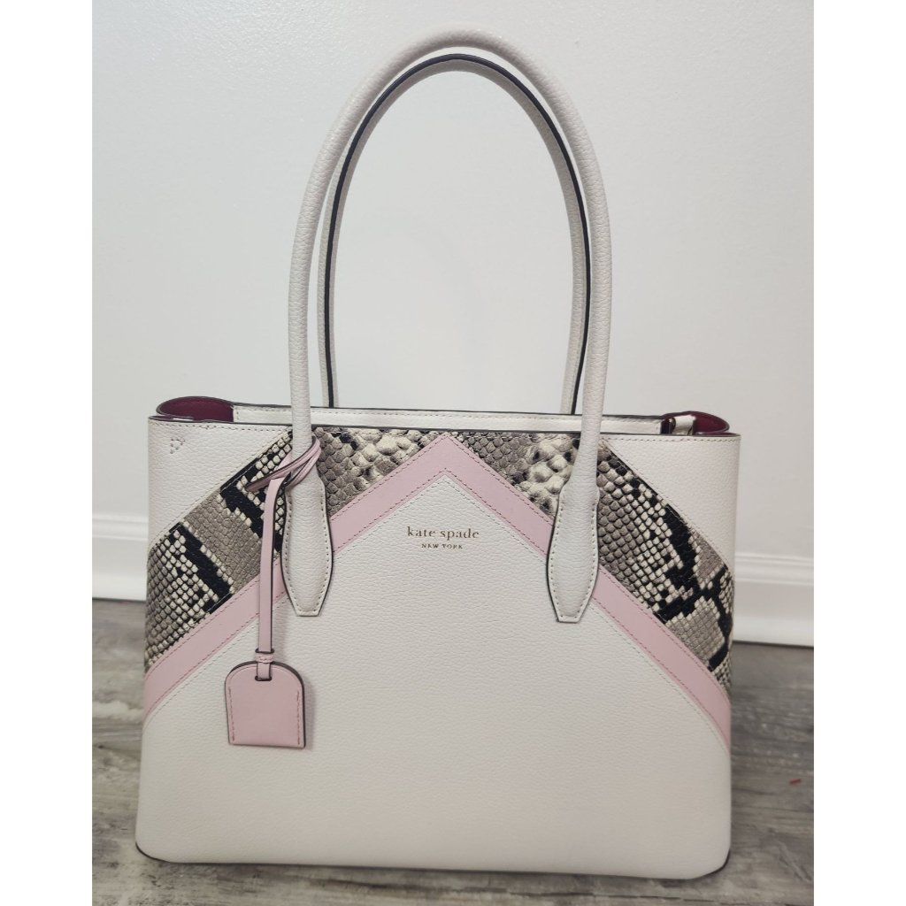 Kate Spade New York Eva Chevron Medium Top Zip Satchel